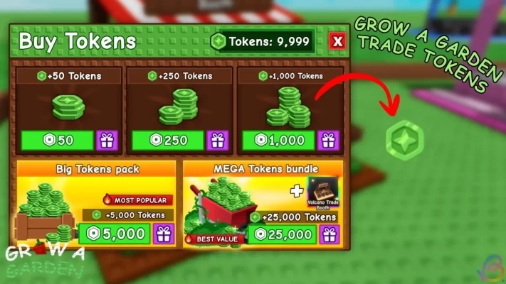 Grow a Garden 10,000 Trade Tokens