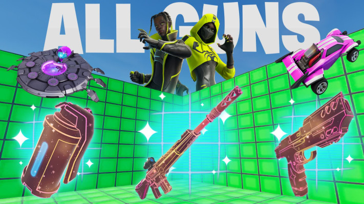 Crazy 1v1 FFA All Guns and Rides All Secrets