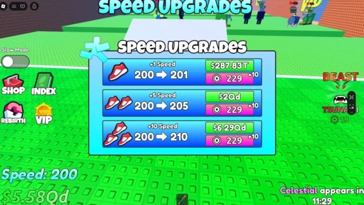 Escape Tsunami for Brainrots +200 Speed